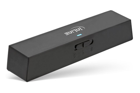 InLine Bluetooth V5.0 transmitter/receiver with aptX LL - Front