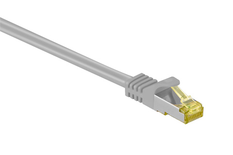Network cable, CAT 7, gray