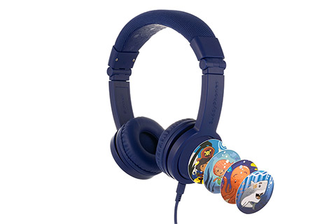 Buddy Phones Explore+ headphones, deep blue