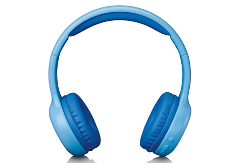 Lenco HPB-110 foldable kids Bluetooth headphone - Blue