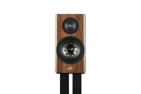 Polk Audio Reserve R100 bookshelf speaker, wood veneer, walnut, returned product, mint condition (as new),  1 pair