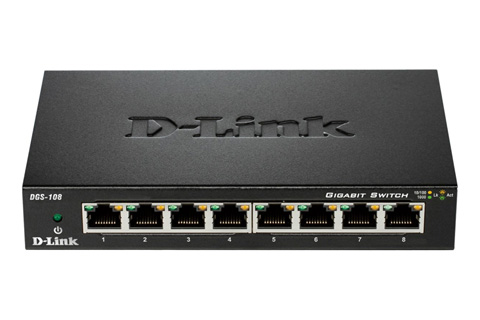 D-Link 8 port gigabit netværk switch 10/100/1000 Mpbs