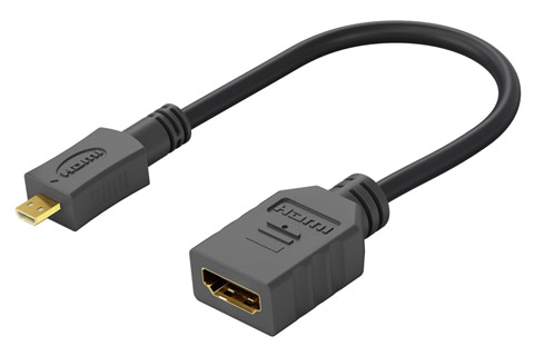 Goobay Micro HDMI to HDMI 2.0 adapter