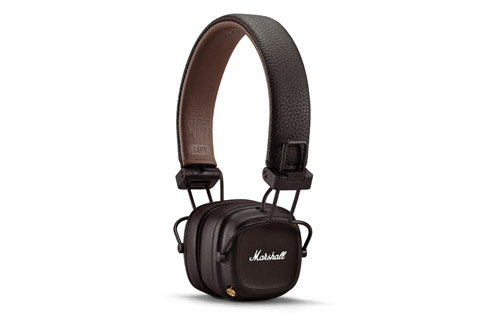 Marshall Major IV on-ear headphones, brown