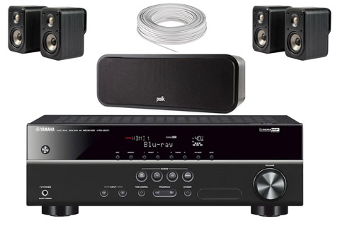 Polk Audio Signature E 5.0 surround speaker set incl. HTR-2071 receiver