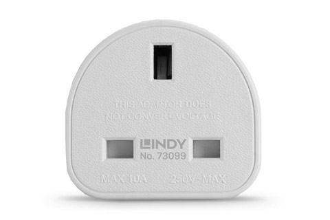 Lindy UK power adapter for standard Schuko outlets - LDY73099