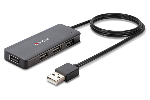 Lindy 4-port USB 2.0 hub with cable