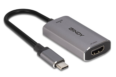 Lindy USB-C to HDMI 8K converter, 0.10 meter