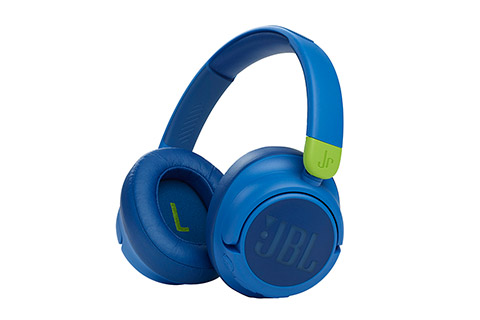 JBL JR460NC on-ear headphones for kids, blue