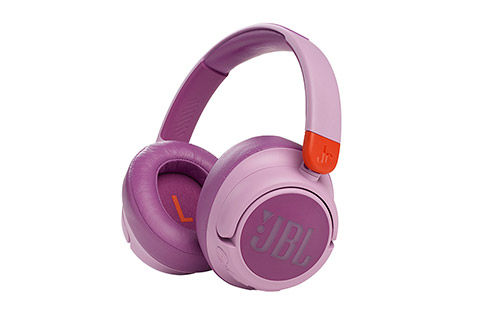 JBL JR460NC on-ear headphones, pink