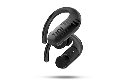 JBL Endurance Peak II in-ear hovedtelefoner, sort, returvare (som ny, 100% OK)