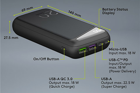 USB Powerbank (20.000 mAh)