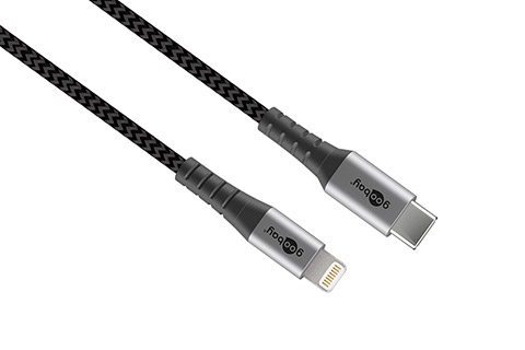 Robust USB-C to Apple Lightning sync and quick charge cable (MFi)