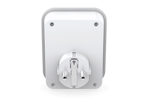 Strong All in one Smart Plug and mobile charger(1 x schuko x 2 USB-A) - Back