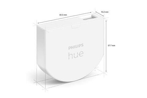 Philips Hue Wall Switch Module size