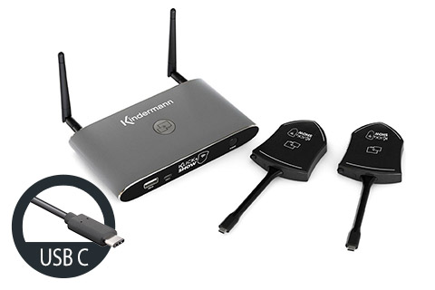 Klick & Show K-42UC kit Wireless Presentation System with 2 USB-C dongles