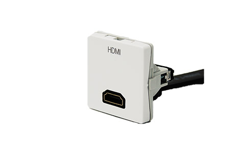 HDMI vægdåse, 1 modul FUGA