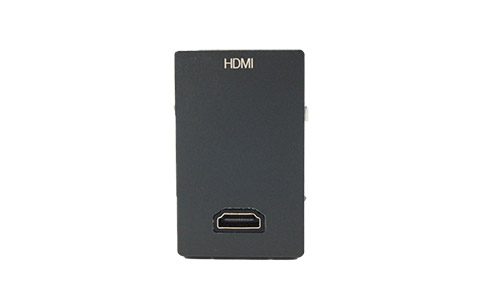 HDMI 2.0 wall plate, FUGA 1½ module, anthracite grey