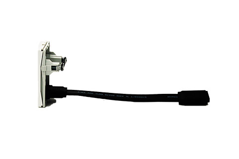 HDMI 2.0 wall plate, FUGA 1½ module