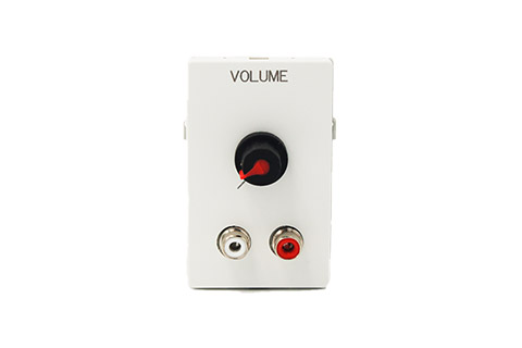 Volumekontrol vægdåse med RCA input