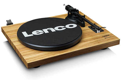 Lenco LS-500 turntable with separate speakers (30 Watt) -  Wood