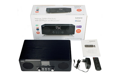 Lenco DIR-260BK CD-player with internet, FM/DAB+ radio and Bluetooth - Content