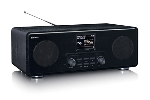 Lenco DIR-260BK CD-player with internet, FM/DAB+ radio and Bluetooth - Antenna