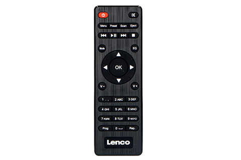 Lenco DIR-260BK CD-player with internet, FM/DAB+ radio and Bluetooth - Remote