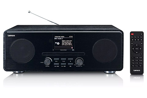 Lenco DIR-260 CD-afspiller med internet, FM/DAB+ radio og Bluetooth, sort