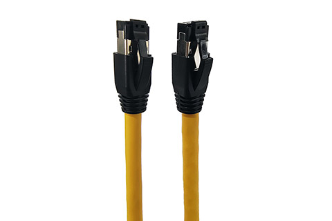 CAT 8.1 S/FTP PIMF LSZH shielded RJ45 ethernet cable - Yellow
