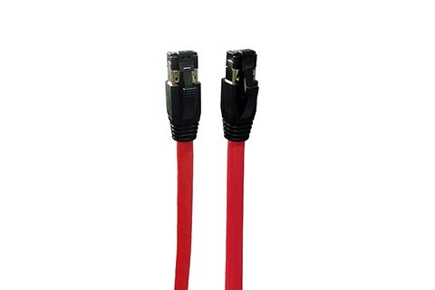 CAT 8.1 S/FTP PIMF LSZH shielded RJ45 ethernet cable - Red
