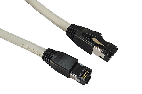 CAT 8.1 S/FTP PIMF LSZH shielded RJ45 ethernet cable - Grey