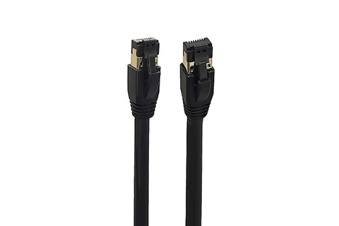 CAT 8.1 S/FTP PIMF LSZH shielded RJ45 ethernet cable - Black