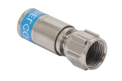 F-stik kompressions/krimp til 6.8 - 7,4 mm. kabel