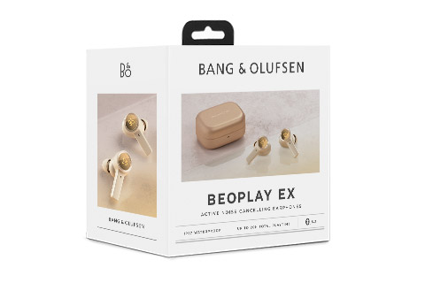 Beoplay EX wireless earphones, gold tone