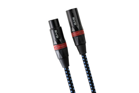 SVS SoundPath balanced audio cable pair (2x XLR male - female) - Red