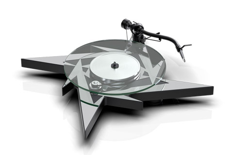 Pro-Ject Metallica Limited Edition record player with S-shape aluminium tonearm and Pick it S2 C pickup, black highgloss