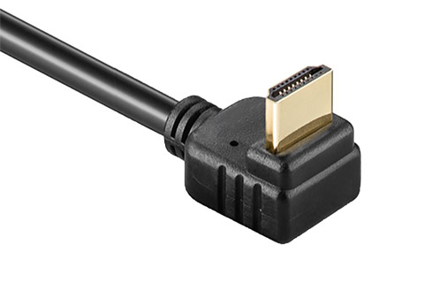 Angle HDMI cable and adapter icon
