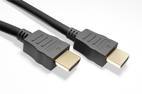 Standard HDMI A kabel, sort