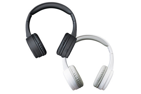 Lenco HPB-330 Bluetooth headphones - Black and white