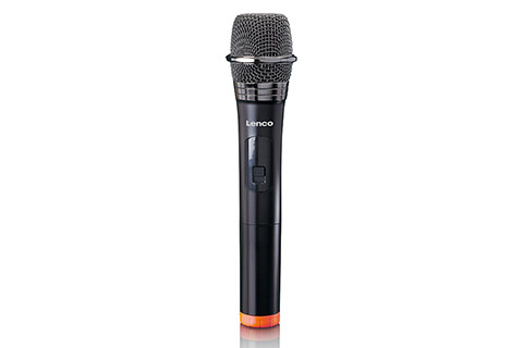 Lenco MCW-011BK microphone (1 pc.), black