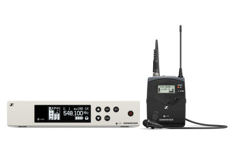 Sennheiser EW 100 G4-ME2 Trådløst system med klipsmikrofon, Bånd G