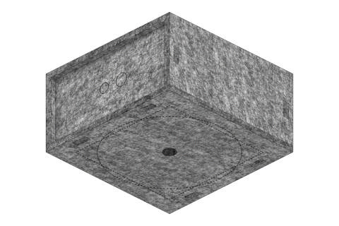 B-System Secoboxx ceiling S universel backbox til gips