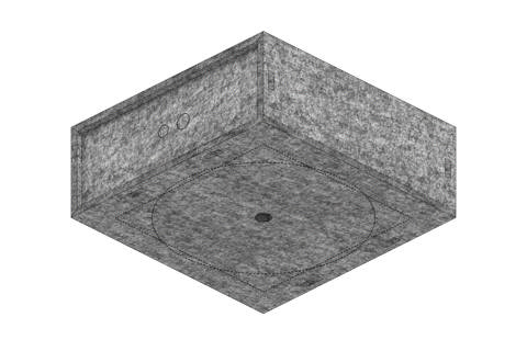 B-System Secoboxx ceiling M universal backbox for drywall