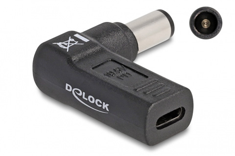 DeLOCK USB-C til bærbar oplader adapter, Dell (7,4 x 5,0 mm.)