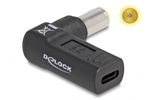 DeLOCK USB-C til bærbar oplader adapter, IBM (7,9 x 5,5 mm.)