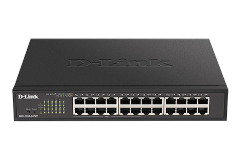 D-Link DGS-1100-24PV2/E Netværks Gigabit Switch, 12 port + 12 PoE+