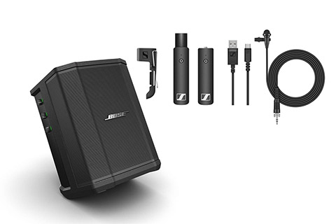 BOSE Pro S1 compact system with Sennheiser XSW-D Lavalier Microphone