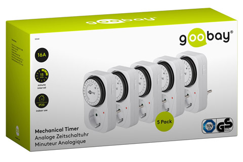 55540 analogue timer, 5 pack - package