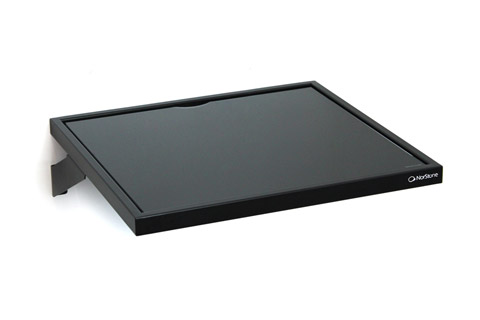 NorStone ESSE WS turntable shelf, tempered glass, black